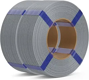 Deeplee3D DEEPLEE PLA Basic Refill Filament, No Spool 3D Printer Filament, Dimensional Accuracy +/-, Fits for Most FDM 3D Printers, 2KG Grey