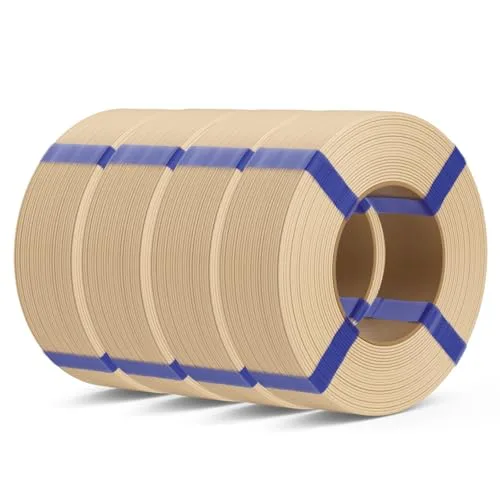 Deeplee3D DEEPLEE PLA Basic Refill Filament, No Spool 3D Printer Filament, Dimensional Accuracy +/-, Fits for Most FDM 3D Printers, 4KG Beige