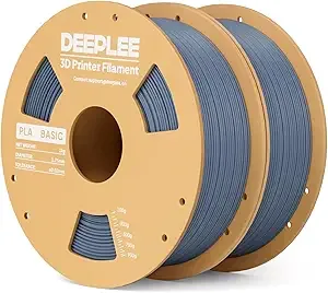 Deeplee3D DEEPLEE Basic PLA Filament, 3D Printer Filament, Blue Grey 2kg