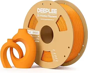 Deeplee3D DEEPLEE Basic PLA Filament, 3D Printer Filament, Orange 1kg
