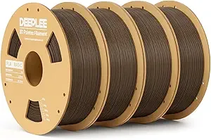 Deeplee3D DEEPLEE Basic PLA Filament, 3D Printer Filament, Brown 4kg
