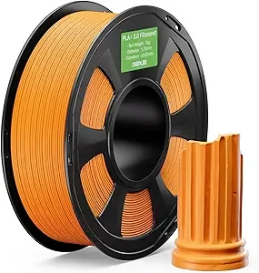 Deeplee3D DEEPLEE PLA+ 2.0 Filament, 3D Printer Filament, Upgrade PLA Plus 3D Printer Filament, High Speed PLA+ Filament for Most FDM 3D Printer, Orange 1kg