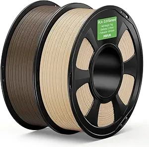 Deeplee3D DEEPLEE PLA+ 2.0 Filament, 3D Printer Filament, Upgrade PLA Plus 3D Printer Filament, High Speed PLA+ Filament for Most FDM 3D Printer, Beige & Brown 2kg
