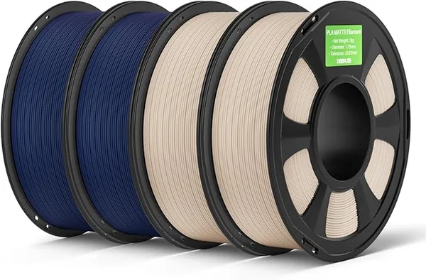 Deeplee3D DEEPLEE Matte PLA Filament, 4kg Navy Blue & Beige, 3D Printer Filament Dimensional Accuracy +/-, Smooth Texture, Fits for Most FDM 3D Printers