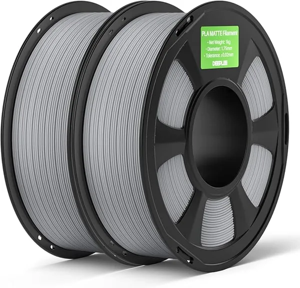 Deeplee3D DEEPLEE Matte PLA Filament, 2kg Slate Grey, 3D Printer Filament Dimensional Accuracy +/-, Smooth Texture, Fits for Most FDM 3D Printers