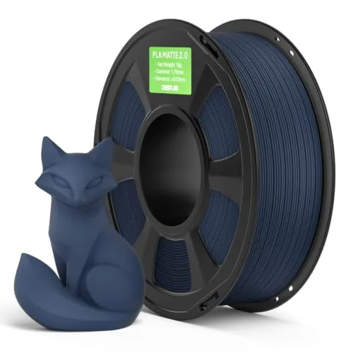 Deeplee3D DEEPLEE Matte PLA 2.0 Filament, 3D Printer Filament Dimensional Accuracy +/-, No Clogging, Smooth Texture, 1KG Navy Blue