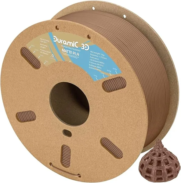 DURAMIC 3D PLA Matte Chocolate Brown