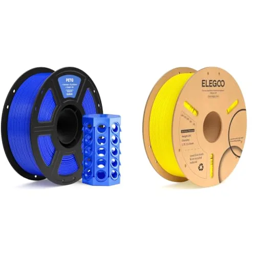 Elegoo ELEGOO PETG Filament Blue 1KG & PLA+ Filament Yellow 1KG