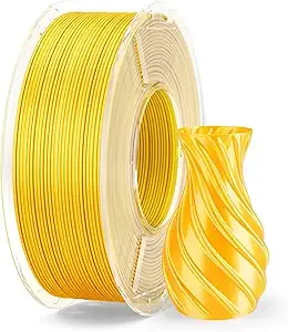 Elegoo ELEGOO Silk PLA Filament Gold 250g, Shiny 3D Printer Filament Dimensional Accuracy +/-, 250g Spool Fits for Most FDM 3D Printers