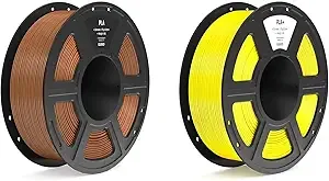 Elegoo PLA Filament Brown 1KG & PLA+ Filament Yellow 1KG