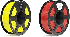 Elegoo PLA Filament Yellow 1KG & PLA+ Filament True Red 1KG