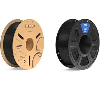 Elegoo PLA Plus Filament Black 1KG & PETG Filament Black 1KG