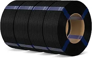 Elegoo ELEGOO PLA Basic Refill Filament Black 4KG, 3D Printer Filament No Spool Dimensional Accuracy +/-, 3D Printing PLA for Reusable Spool Refilling