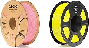 Elegoo PLA Filament Pink 1KG & PLA Filament Yellow 1KG