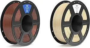 Elegoo PETG Filament Brown 1KG & PLA+ Filament Beige 1KG