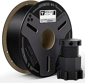 Elegoo ELEGOO Carbon Fiber PETG Filament Black 1KG, High Strength & Rigidity PETG-CF 3D Printing Filament, Abrasion Resistance for Functional Parts, 1KG(2.2lbs) Spool Fits for Most FDM 3D Printers