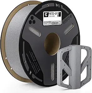 Elegoo ELEGOO Glass Fiber PETG Filament Gray 1KG, PETG-GF 3D Printing Filament High Stiffness, Electrical Insulation and Weather Resistant 1KG(2.2lbs) Spool Fits for Most FDM 3D Printers