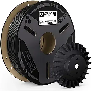 Elegoo ELEGOO Carbon Fiber PAHT Filament Black 0.5KG, Nylon CF High Temp 3D Printing Filament, High Strength & Rigidity, Corrosion Resistance, 500g Spool Fits for Enclosed FDM 3D Printers