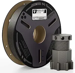 Elegoo ELEGOO Carbon Fiber PETG Filament Gray 0.5KG, High Strength & Rigidity PETG-CF 3D Printing Filament, Abrasion Resistance for Functional Parts, 500g Spool Fits for Most FDM 3D Printers