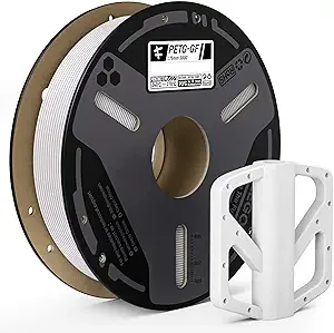 Elegoo ELEGOO Glass Fiber PETG Filament White 0.5KG, PETG-GF 3D Printing Filament High Stiffness, Electrical Insulation and Weather Resistant 500g Spool Fits for Most FDM 3D Printers