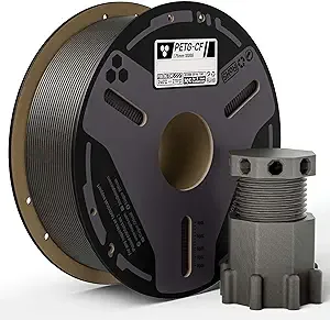 Elegoo ELEGOO Carbon Fiber PETG Filament Gray 1KG, High Strength & Rigidity PETG-CF 3D Printing Filament, Abrasion Resistance for Functional Parts, 1KG(2.2lbs) Spool Fits for Most FDM 3D Printers