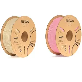 Elegoo PLA Plus Filament Beige 1KG & PLA Plus Filament Pink 1KG