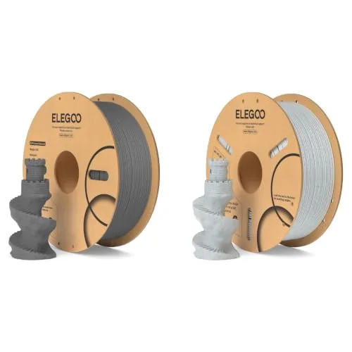 Elegoo ELEGOO PLA Filament Marble Cement Gray 1KG & Marble 1KG