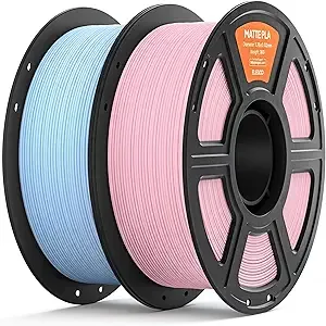 Elegoo ELEGOO Matte PLA Filament Sakura Pink & Ice Blue 2KG, 3D Printer Filament High Precision, 2pcs 1kg Spool (2.2lbs) Fits for Most FDM 3D Printers