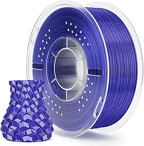 Elegoo ELEGOO Silk PLA Filament Bluish Purple 1KG, 3D Printer Filament Dimensional Accuracy +/-, 1kg Plastic Spool(2.2lbs) 3D Printing Filament Fits for Most FDM 3D Printers