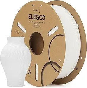 Elegoo ELEGOO RFID PLA Filament White 1KG, Auto Identification 3D Printer Filament Compatible with Canvas, Dimensional Accuracy +/-, 1kg(2.2lbs) Spool for Most 3D Printers