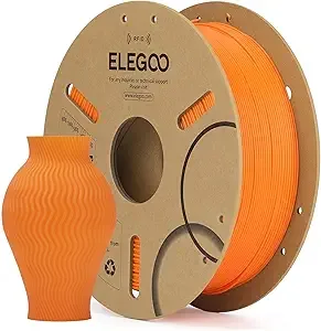 Elegoo ELEGOO RFID PLA Filament Orange 1KG, Auto Identification 3D Printer Filament Compatible with Canvas, Dimensional Accuracy +/-, 1kg(2.2lbs) Spool for Most 3D Printers