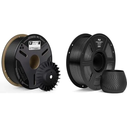 Elegoo ELEGOO Carbon Fiber PAHT Filament Black 1KG & PLA Filament Black 1KG