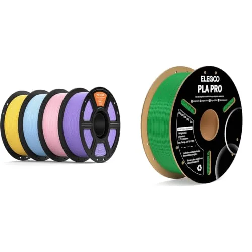 Elegoo ELEGOO Matte PLA Filament 4-Color 4KG & PLA PRO Green 1KG