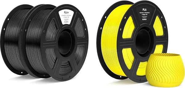 Elegoo PLA+ Black, Yellow