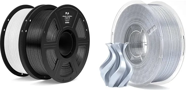 Elegoo PLA Black, White, Silver
