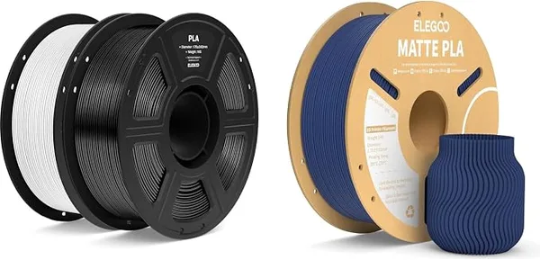 Elegoo PLA Black, White, Navy