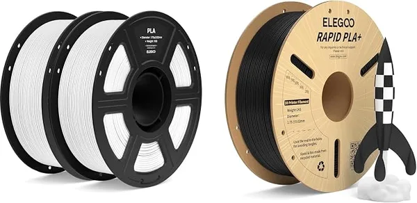 Elegoo PLA White, Black