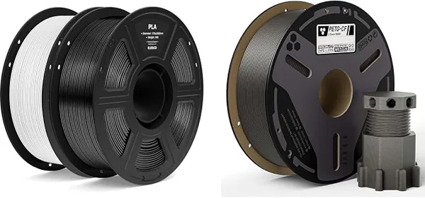 Elegoo PLA Black, White, Gray