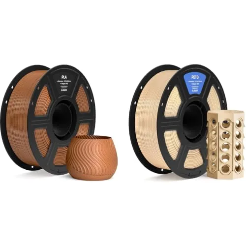 Elegoo ELEGOO PLA Filament Brown 1KG & PETG Filament Beige 1KG