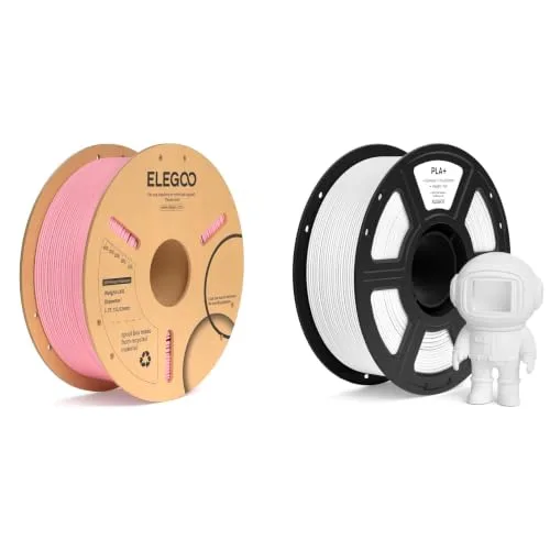 Elegoo ELEGOO PLA Plus Filament Pink 1KG & White 1KG