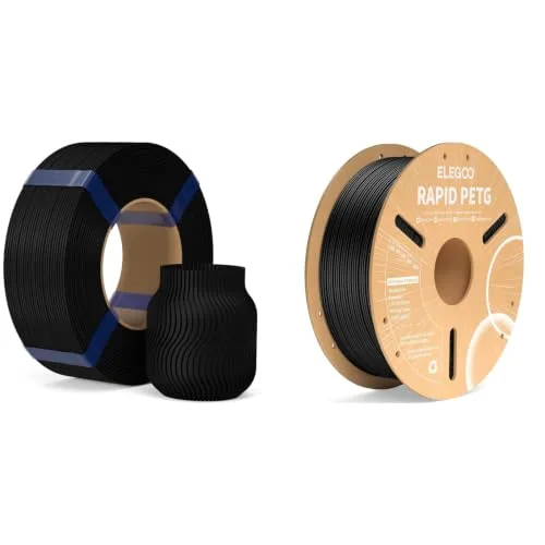 Elegoo ELEGOO PLA Filament Black 1KG & PETG Filament Black 1KG