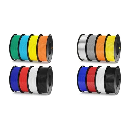 Elegoo ELEGOO PLA Plus 8-Color Filament 2KG & PETG 8-Color Filament 2KG