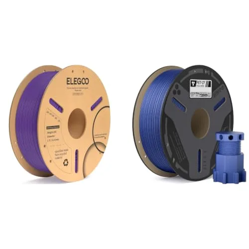 Elegoo ELEGOO PLA Plus Filament Purple 1KG & Carbon Fiber PETG Blue 1KG