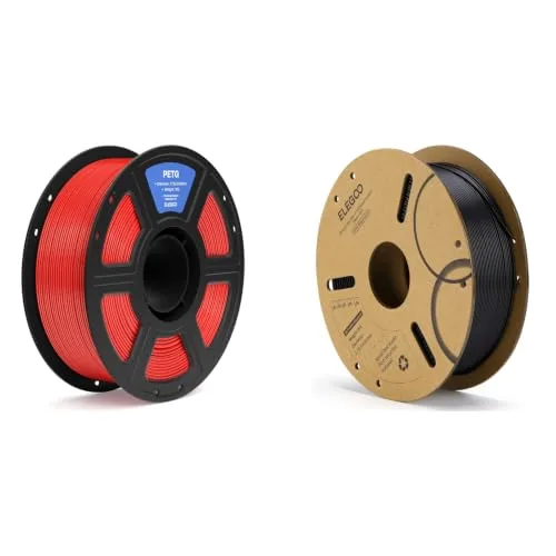 Elegoo ELEGOO PETG Filament Red 1KG & PLA Filament Black 1KG