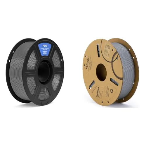 Elegoo ELEGOO PETG Filament Space Gray 1KG & PLA Filament Grey 1KG