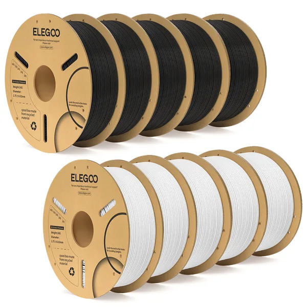 Elegoo PLA Plus Filament Black & White 10 kg