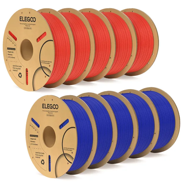 Elegoo PLA Plus Filament Blue & Red 10 kg