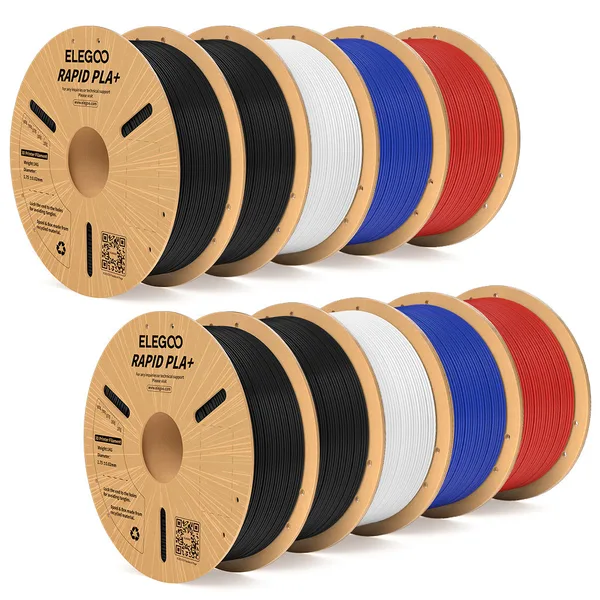 Elegoo Rapid PLA Plus Filament 4 Colors 10 kg
