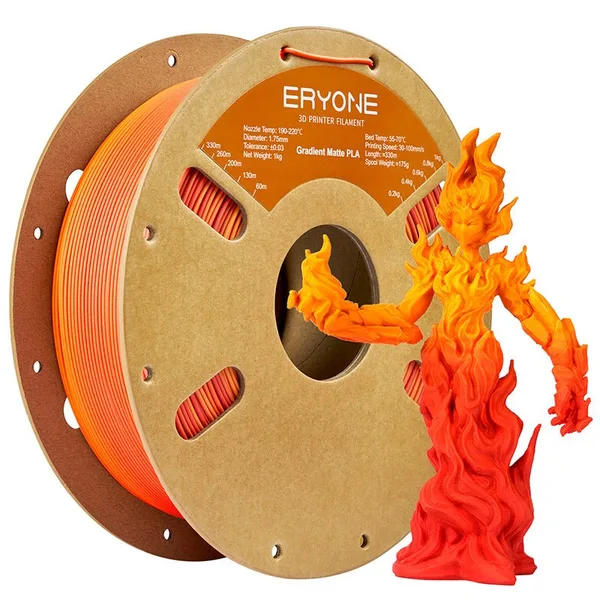 ERYONE (Bundle Sale)PLA Matte Gradient Dual-Color Filament  ，1kg  (MOQ:10 Rolls,Mixable )