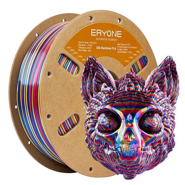 ERYONE (Bundle Sale)PLA Silk Triple-Color Filament ，1kg  (MOQ:10 Rolls,Mixable )